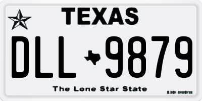 TX license plate DLL9879