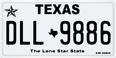 TX license plate DLL9886