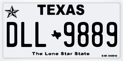 TX license plate DLL9889