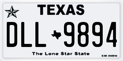 TX license plate DLL9894
