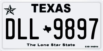 TX license plate DLL9897