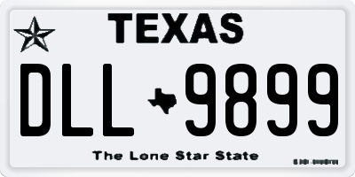 TX license plate DLL9899
