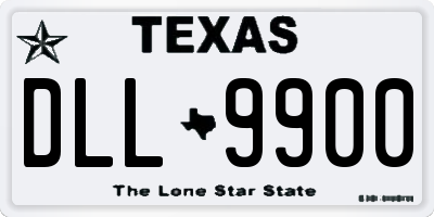 TX license plate DLL9900