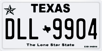 TX license plate DLL9904