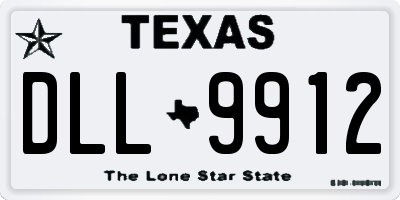 TX license plate DLL9912