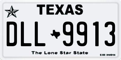 TX license plate DLL9913