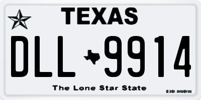 TX license plate DLL9914