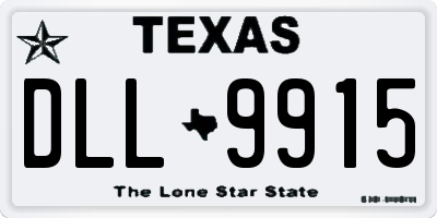 TX license plate DLL9915
