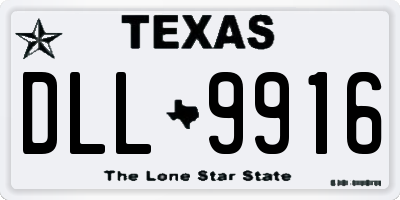 TX license plate DLL9916