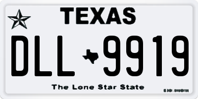 TX license plate DLL9919