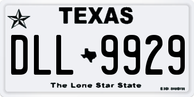 TX license plate DLL9929