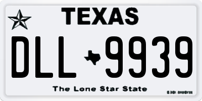 TX license plate DLL9939