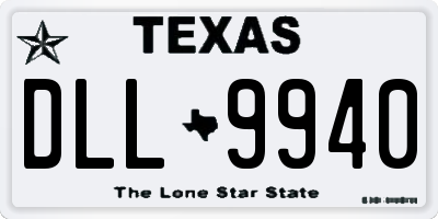 TX license plate DLL9940
