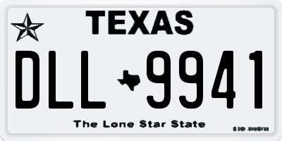 TX license plate DLL9941