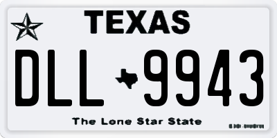 TX license plate DLL9943