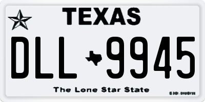 TX license plate DLL9945