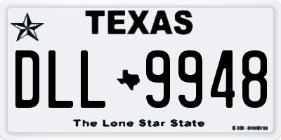 TX license plate DLL9948