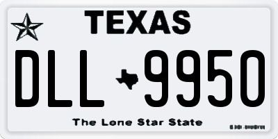TX license plate DLL9950
