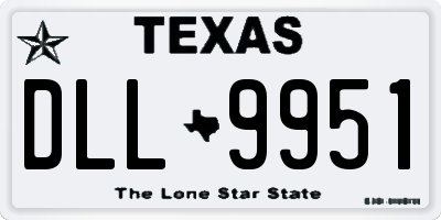 TX license plate DLL9951
