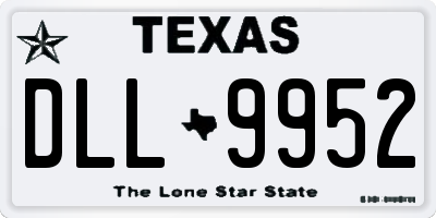 TX license plate DLL9952