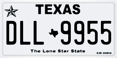 TX license plate DLL9955