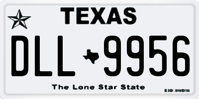 TX license plate DLL9956