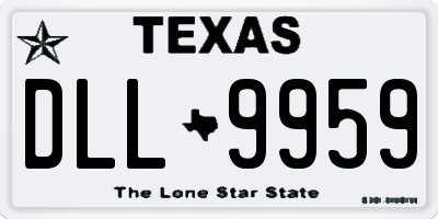 TX license plate DLL9959