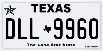 TX license plate DLL9960