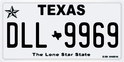 TX license plate DLL9969