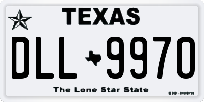 TX license plate DLL9970