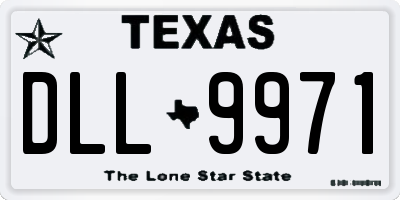 TX license plate DLL9971
