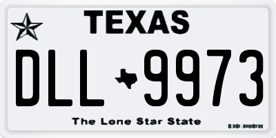 TX license plate DLL9973