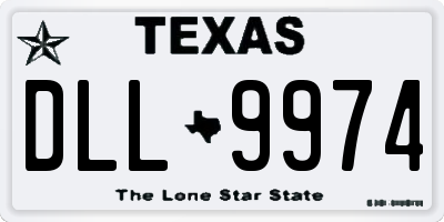 TX license plate DLL9974