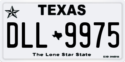TX license plate DLL9975