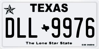 TX license plate DLL9976
