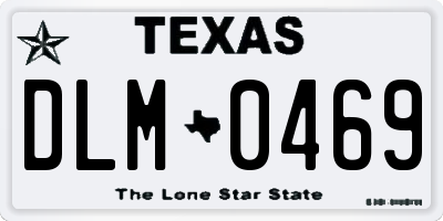 TX license plate DLM0469