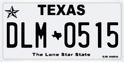 TX license plate DLM0515