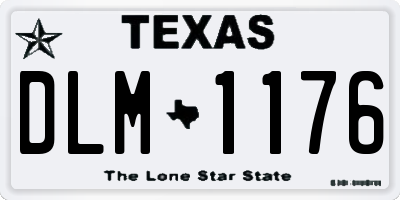 TX license plate DLM1176