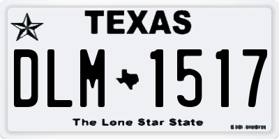 TX license plate DLM1517