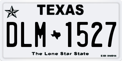 TX license plate DLM1527