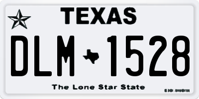TX license plate DLM1528