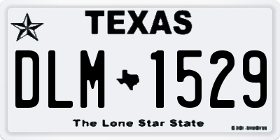 TX license plate DLM1529