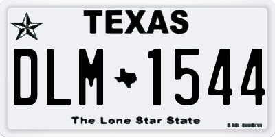 TX license plate DLM1544