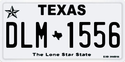 TX license plate DLM1556