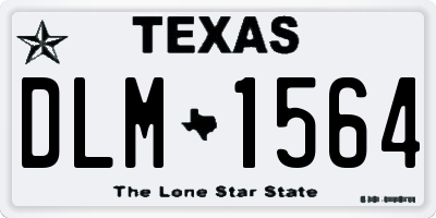 TX license plate DLM1564