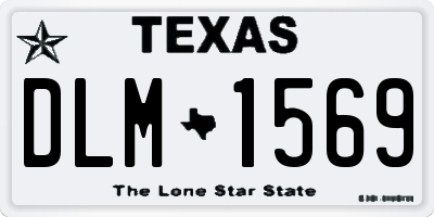 TX license plate DLM1569