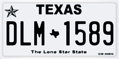 TX license plate DLM1589