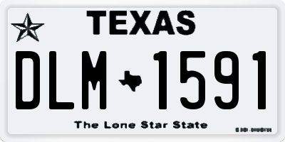TX license plate DLM1591