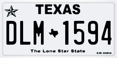 TX license plate DLM1594