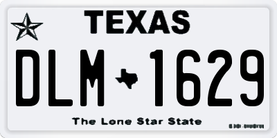 TX license plate DLM1629